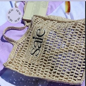 Saie The Raffia Tote Bag